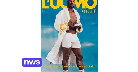 Lukaku in his undies on the cover of the Italian Men’s Vogue